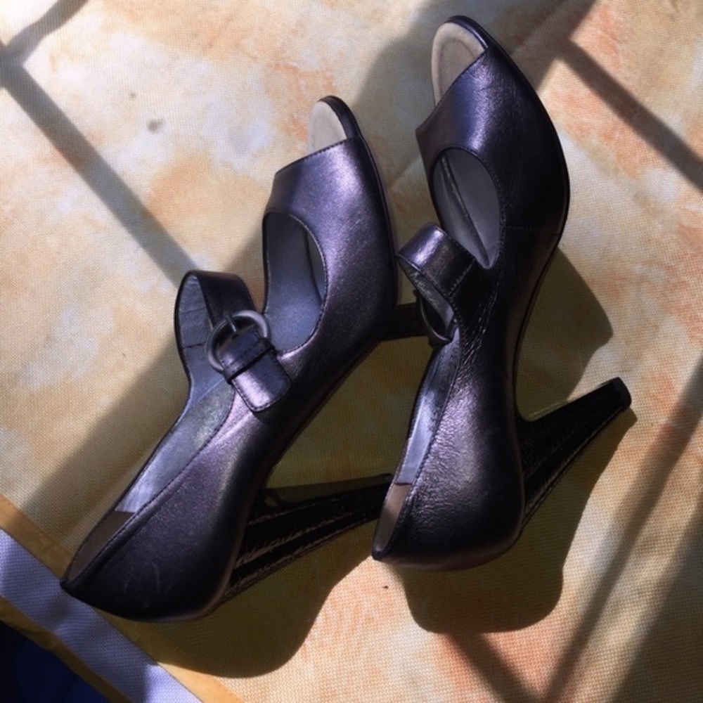 Guiseppe Zanotti pewter comfort style pumps sz 9.5 - Picture 7 of 8
